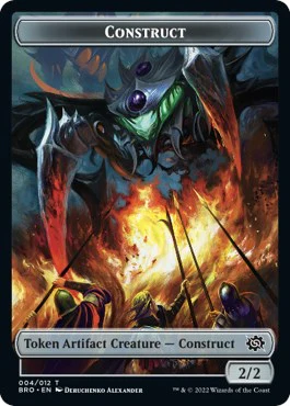 Powerstone // Construct (004) Double-Sided Token [The Brothers' War Tokens] - Image 2